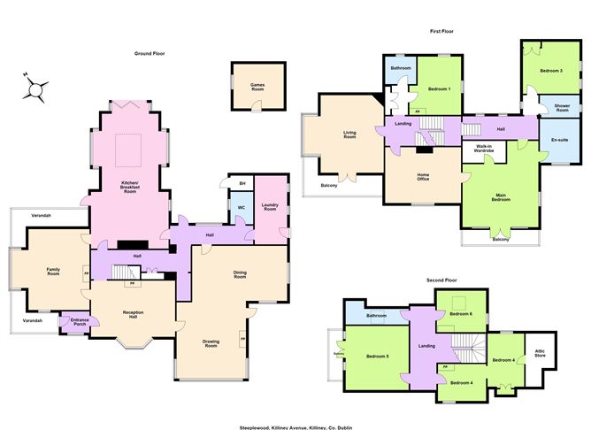 Floor plan — Steeplewood, Killiney Avenue, Killiney, Co. Dublin