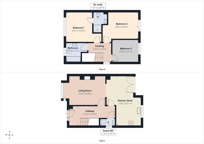 Floor plan — 30 The Crescent, Ashfield, Bagenalstown, Co. Carlow