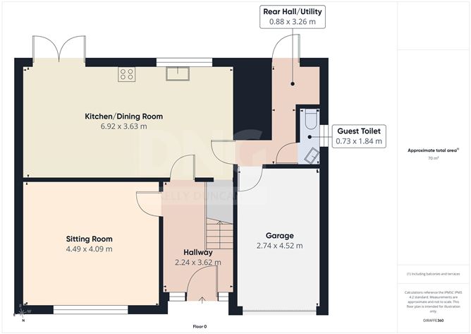 Floor plan — 91 Whitehall Estate, Tullamore, Co. Offaly