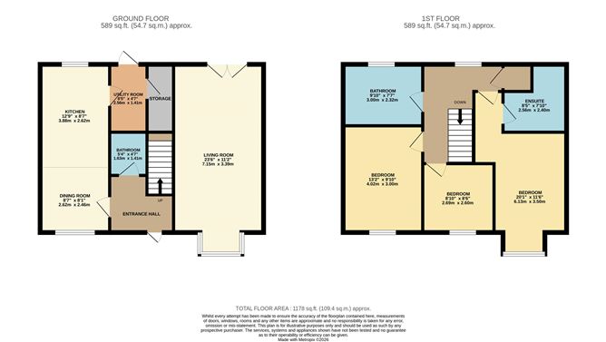 Floor plan — 71 Diswellstown Way , Castleknock, Dublin 15