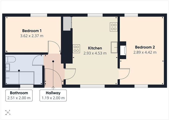 Floor plan — Mucklon, Enfield, Co. Kildare