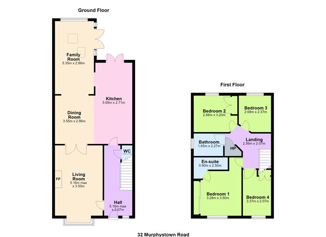 Floor plan — 32 Murphystown Road, Leopardstown, Dublin 18