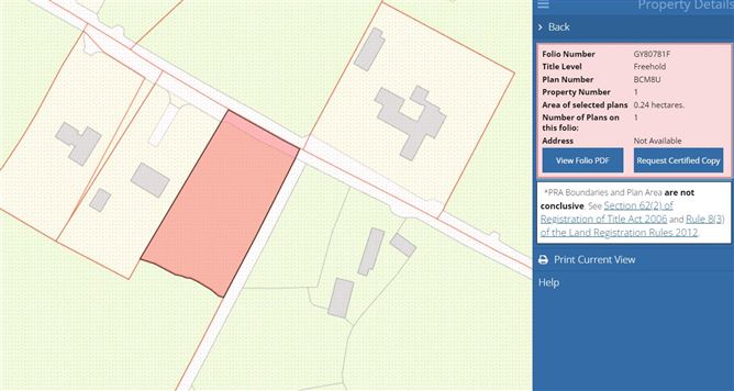0.59 Acre Site Loughcurra South, Kinvara, Co. Galway