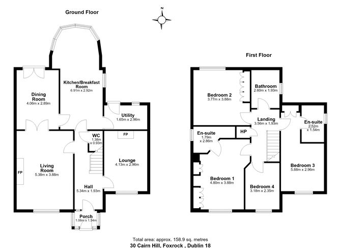 Floor plan — 30 Cairn Hill, Westminster Road, Foxrock, Dublin 18