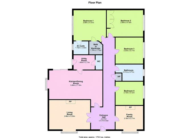 Floor plan — 23 Seapoint, Wicklow Town, Co. Wicklow