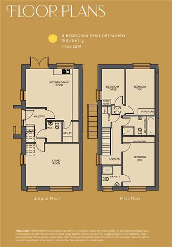3-Bed Semi Type A (106.7 Sq M), Shanrath, Athy, Co. Kildare