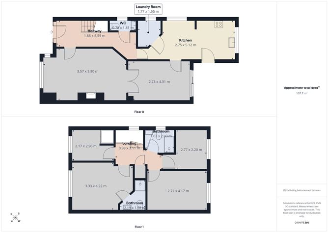 Floor plan — 100 Ros Caoin, Roscam, Galway