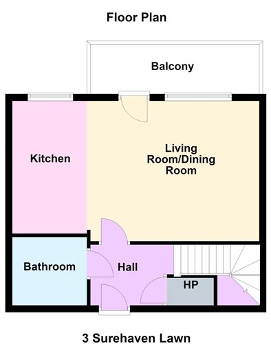Floor plan — 3 Surehaven Lawn, Phoenix Park Racecourse, Dublin 15
