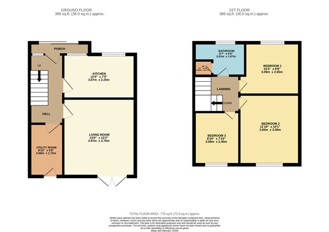 Floor plan — 96 Sarsfield Park, Lucan, Co. Dublin