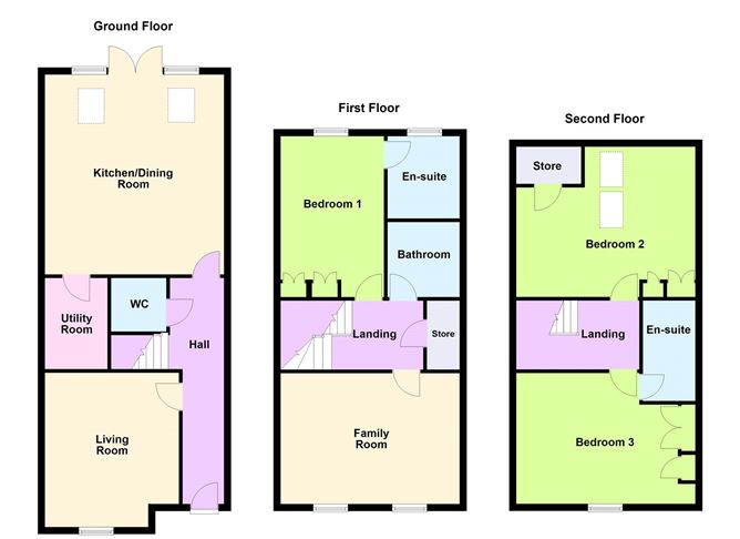 Floor plan — 257 Drumnigh Manor, Portmarnock, Co. Dublin