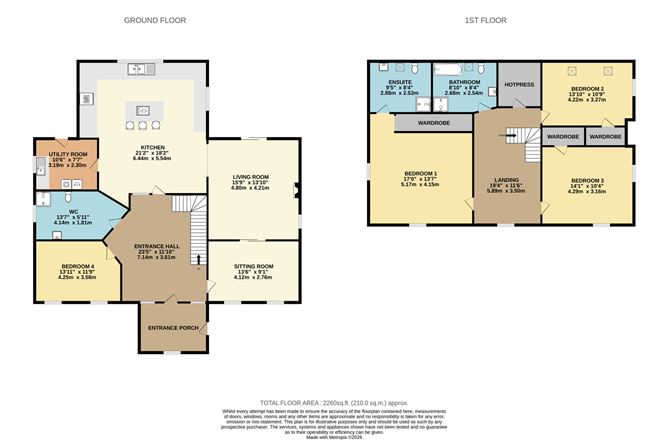 Floor plan — Gleann Na Bhfiach, Moorechurch, Julianstown, Drogheda, Co. Louth
