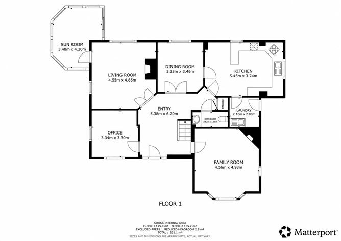 Floor plan — Monroe, Screen, Co. Wexford