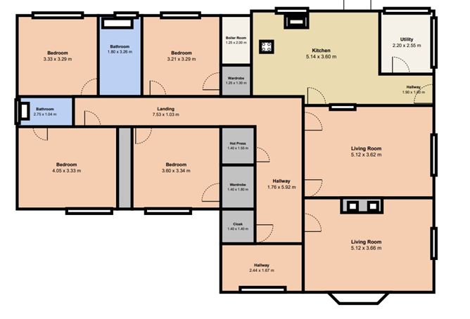 Floor plan — Creaghduff, Coosan, Athlone