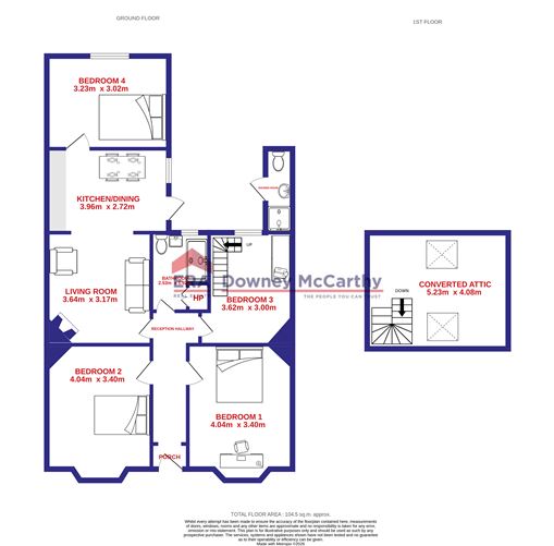 Floor plan — Card Ross, 99 Glasheen Road, Glasheen, Cork