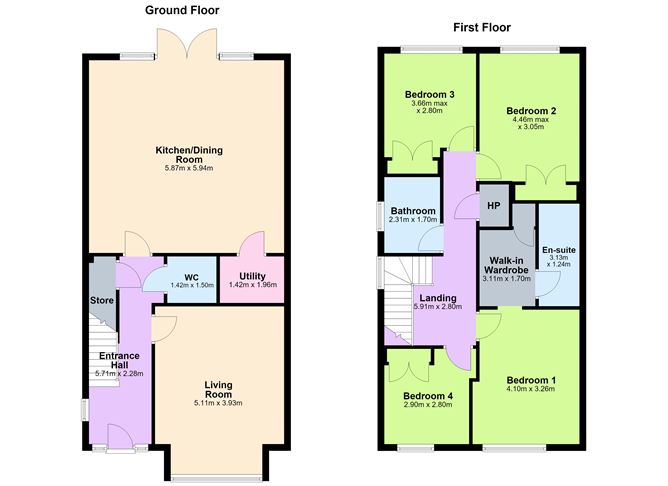 Floor plan — 47 Hollywoodrath Crescent, Hollystown, Dublin 15