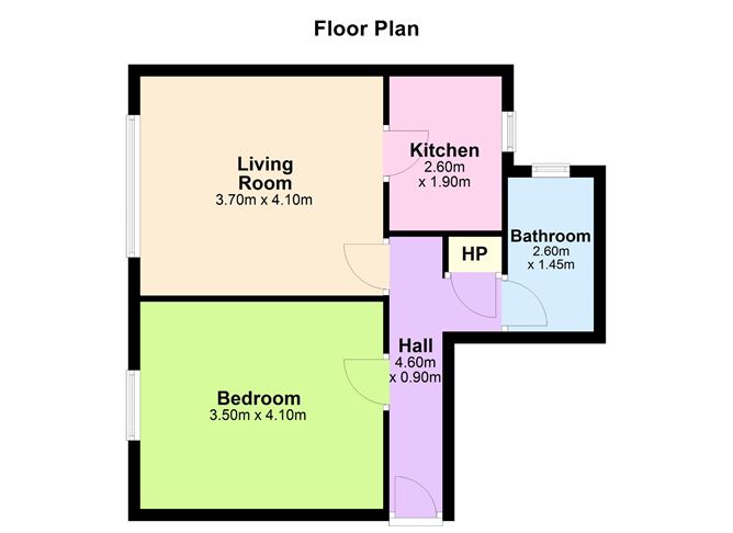 Floor plan — Apartment 4, Claremont Court, Sandymount, Dublin 4
