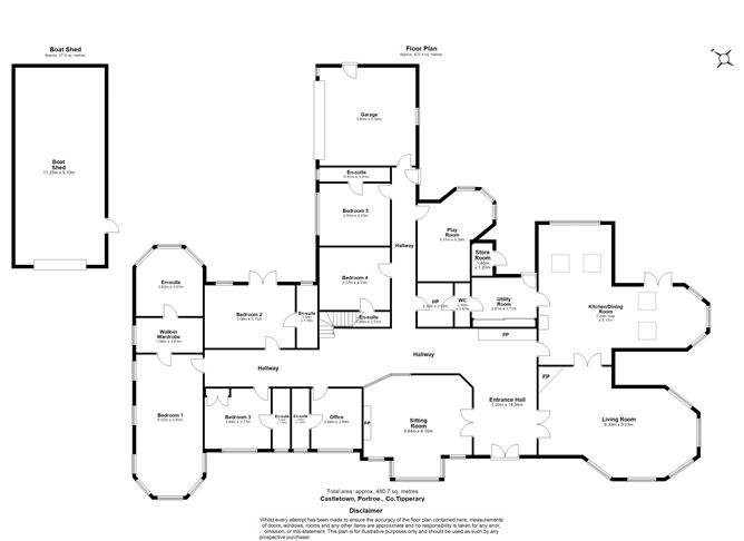 Floor plan — Castletown, Portroe, Nenagh, Co. Tipperary