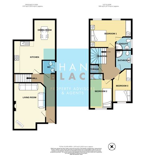 Floor plan — 1 The Court, Martello Village, Drogheda, Co. Louth