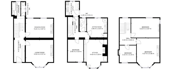Floor plan — Melrose, 3 Thormanby Rd, Howth,   County Dublin