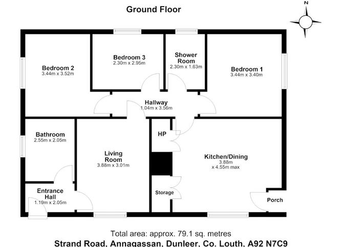 Floor plan — Strand Road, Annagassan, Dunleer, Co. Louth