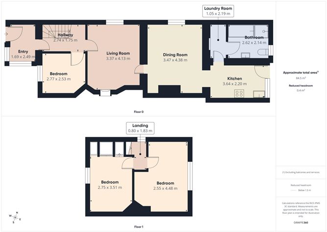 Floor plan — 35 Upper St Josephs Terrace, Athy, County Kildare
