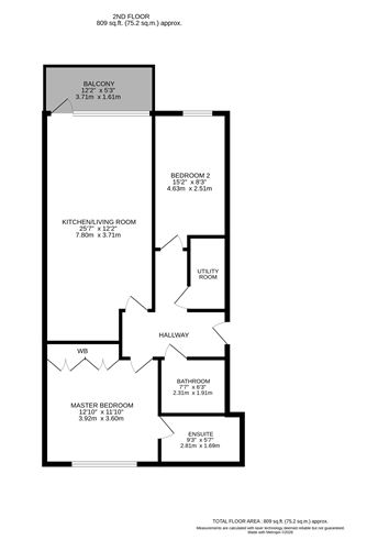 Floor plan — Apt 296 The Elm, Trimbleston, Goatstown, Dublin 14