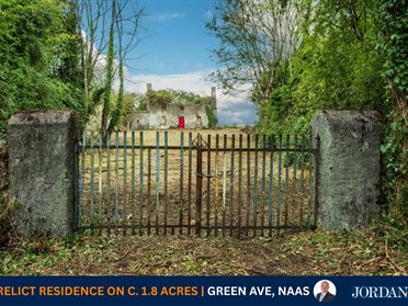 c. 1.8 acres with Derelict 2-Storey Residence, Green Avenue, Naas, Co. Kildare