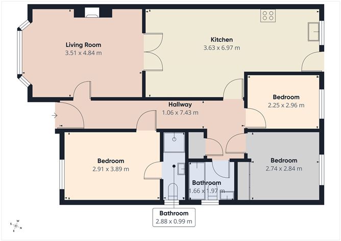 Floor plan — 50 The Downings, Prosperous, Co. Kildare
