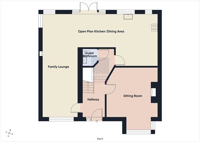 Floor plan — 2 Rectory Walk, Castlebridge, Wexford