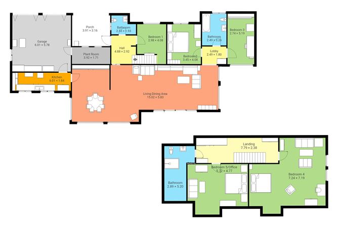 Floor plan — Knockarudane, Glandore, Glandore, West Cork