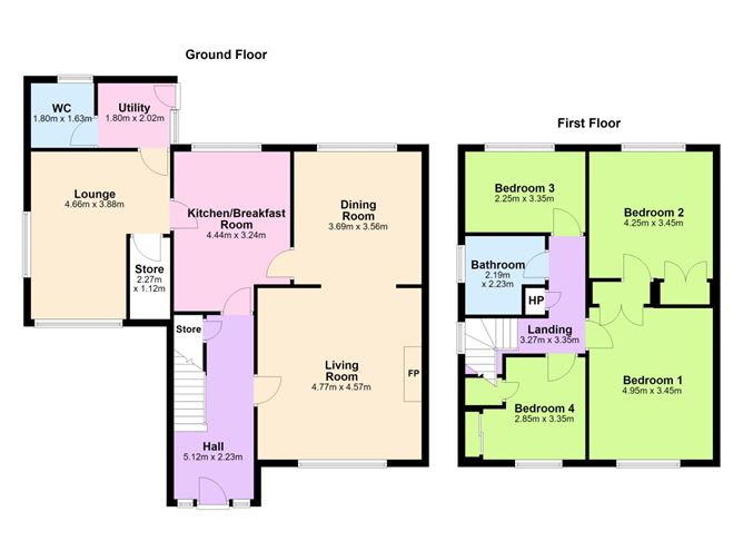 Floor plan — 21 Pine Valley Avenue, Rathfarnham, Dublin 16
