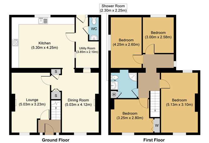 Floor plan — 1 Lisbrack Terrace, Lisbrack Road, Longford