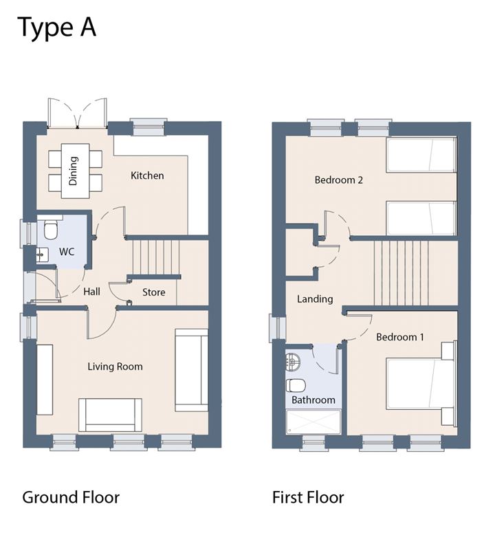 2 Bedroom End Terrace Houses, Laracor Drive, Summerhill, Co. Meath