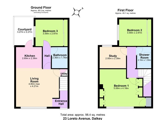 Floor plan — 23 Loreto Avenue, Dalkey, Co. Dublin