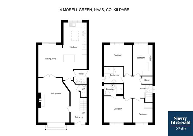 Floor plan — 14 Morell Green, Monread Road, Naas, Co. Kildare