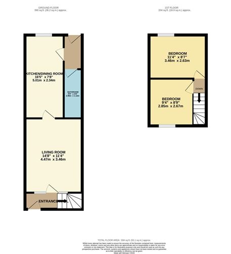 Floor plan — 26 Partridge Terrace, Inchicore, Dublin 8, Co. Dublin