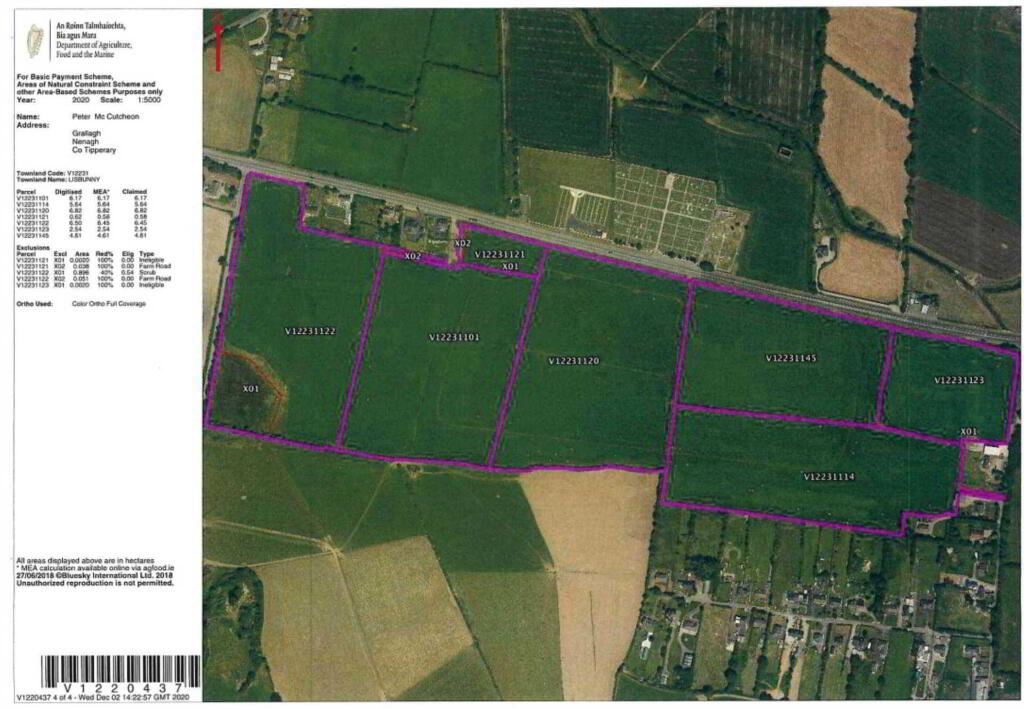 1st Cut Silage ( 2nd Cut Optional) 70 Acres, Lisbunny Lands, Nenagh, Tipperary