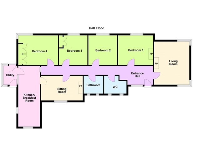 Floor plan — Bella Vista, 48 & 48A Seapoint Avenue, Monkstown, Co. Dublin