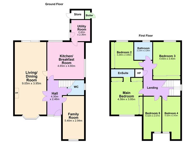 Floor plan — 12 Oak Dene, Ballinclea Road, Killiney, Co. Dublin