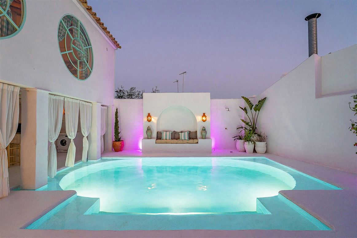 Elegant Terrace,La Puebla de los Infantes, Andalusia, Spain