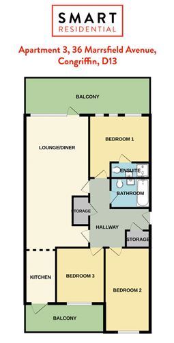 Floor plan — Apartment 3, 36 Marrsfield Avenue, Clongriffin, Dublin 13, Co. Dublin