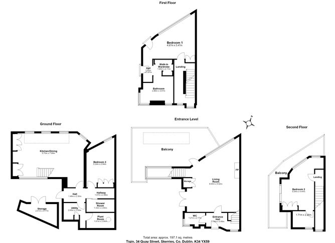 Floor plan — Tigín, 34 Quay Street, Skerries, Co. Dublin