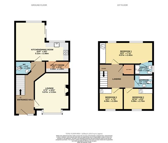 Floor plan — 59 The Glebe, Kells, Co. Meath