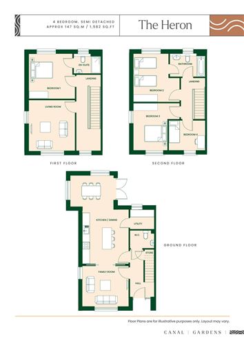 Floor plan — The Heron,Canal Gardens, Luttrellstown, Dublin 15, Dublin