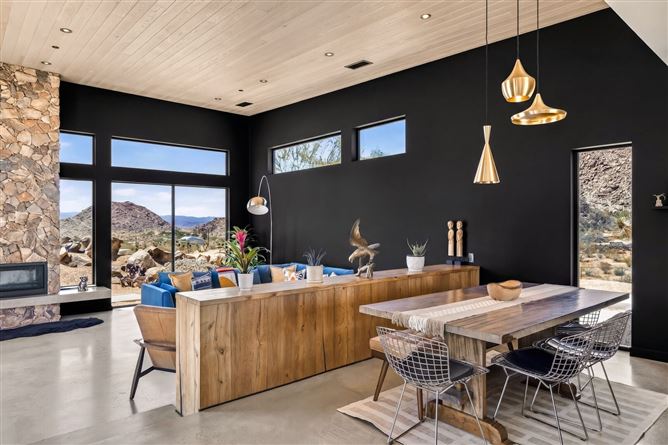 Boulder and Ember,Joshua Tree,California,USA