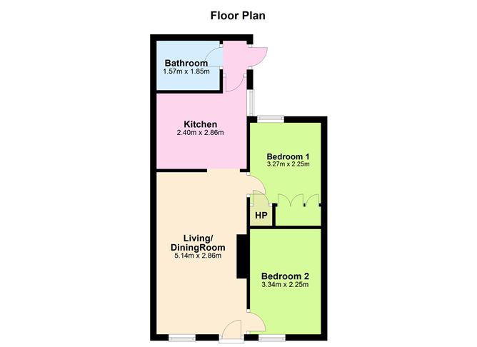 Floor plan — 107 Pembroke Cottages, Donnybrook, Dublin 4