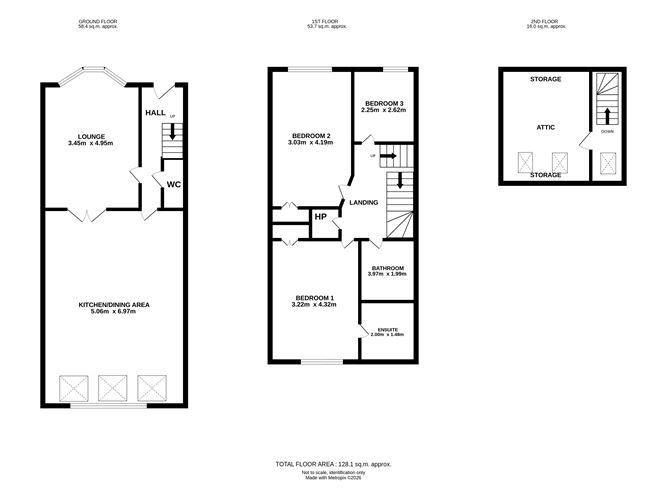 Floor plan — 45 Churchfields, Milltown, Dublin 14
