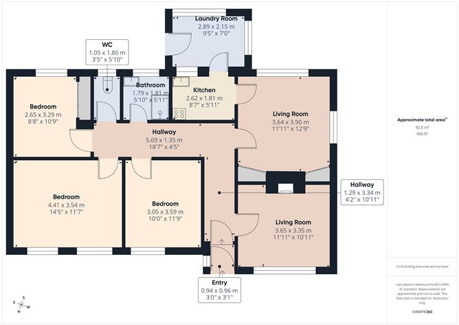 Floor plan — Cleady, Gortagass, Kenmare, Co. Kerry