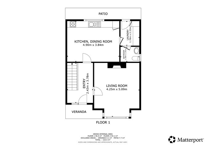 Floor plan — 13 Tulach Geal, Ballymurn, Co. Wexford