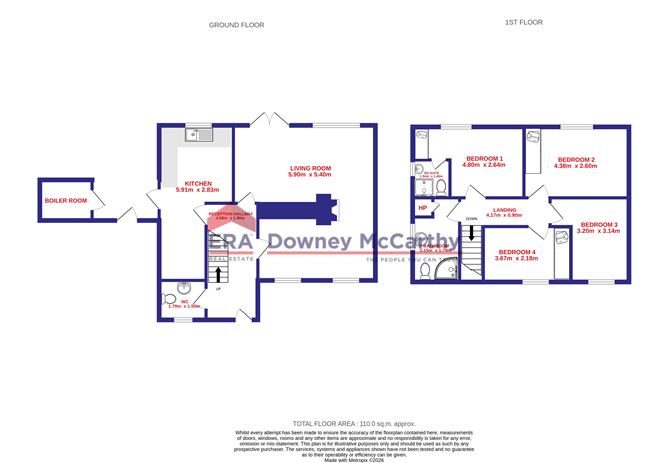 Floor plan — 44 Castleowen, Blarney, Cork